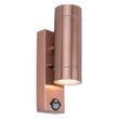 Show details for  Rado PIR Wall Light, 2 x GU10 (Lamps Not Included), Copper