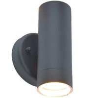 Show details for  Up & Down Wall Light, 2 x GU10 (Lamps Not Included), Graphite, IP44, Rado Range