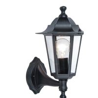 Show details for  Corniche Wall Light, E27 (Lamp Not Included), Black, Aluminium