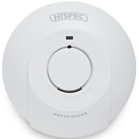 Show details for  Radio Frequency Mains Smoke Detector with 10 Year Rechargeable Lithium Battery Backup, White