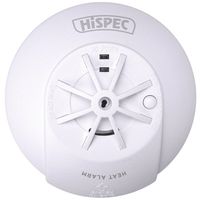 Show details for  Radio Frequency Mains Heat Detector with 10 Year Rechargeable Lithium Battery Backup, White