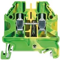 Show details for  Earth DIN Rail Terminal, 4mm², 6mm, Green/Yellow