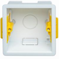 Show details for  Dry Lining Installation Box with Adjustable Lugs, 1 Gang, 47mm, White