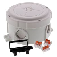 Show details for  COMBI 304 Round Junction Box with WAGO Terminal, 82mm x 57mm, Polypropylene, IP66 / 67, Grey