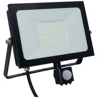 Show details for  50W Atlas Mini LED PIR Floodlight, 4000K, 3290lm, IP65, Black