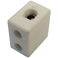 Show details for  15A Porcelain Connector, 1 Pole, 4mm², White [Pack of 20]