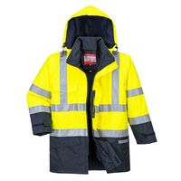 Show details for  Hi-Vis Multi-Protection Jacket, Bizflame, Navy / Yellow, XXX Large