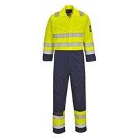 Show details for  Hi-Vis Coverall, Modaflame, Navy / Yellow, Large, Tall