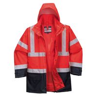Show details for  Hi-Vis Executive 5-in-1 Jacket, Polyester, Navy / Red, Small