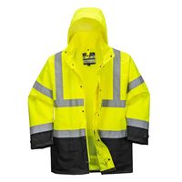 Show details for  Hi-Vis Executive 5-in-1 Jacket, Polyester, Black / Yellow, X Large