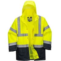 Show details for  Hi-Vis Executive 5-in-1 Jacket, Polyester, Navy / Yellow, XXX Large