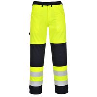 Show details for  Hi-Vis Multi-Norm Trousers, Bizflame, Navy / Yellow, X Large