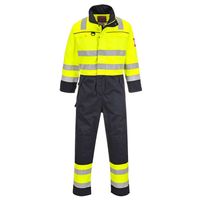 Show details for  Hi-Vis Multi-Norm Coverall, Bizflame, Navy / Yellow, Small