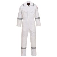 Show details for  Flame Resistant Anti-Static Coverall, Bizflame, White, X Large