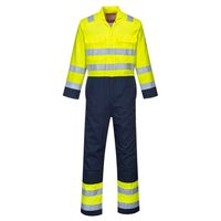 Show details for  Hi-Vis Anti-Static Coverall, Bizflame, Navy / Yellow, XXX Large
