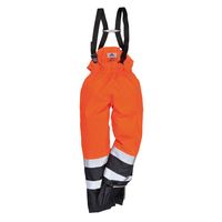 Show details for  Hi-Vis Multi-Protection Trousers, Bizflame, Navy / Orange, X Large