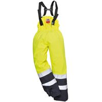 Show details for  Hi-Vis Multi-Protection Trousers, Bizflame, Navy / Yellow, X Large