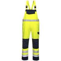 Show details for  Hi-Vis Bib and Brace, Modaflame, Navy / Yellow, XX Large