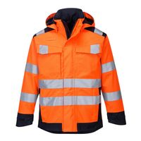 Show details for  Multi Norm Arc Jacket, Modaflame, Navy / Orange, Small