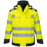Show details for  Multi Norm Arc Jacket, Modaflame, Navy / Yellow, X Large