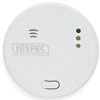 Show details for  Interconnectable Fast Fix Mains Carbon Monoxide Detector with 9V Battery Backup Included, White