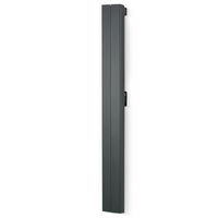 Show details for  1000W Vertical Electric Radiator, 2 Elements, 236 x 1800 x 90mm, Black, Palaos Series