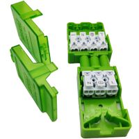 Show details for Push-Fit Lighting Connector, 3 Pin, 20A, 250V, IP20, Green