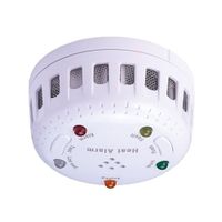 Show details for Battery Operated Heat Detector, White