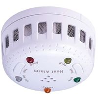 Show details for  Battery Operated Heat Detector, White