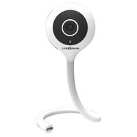 Show details for  Indoor Wi-Fi USB Camera with Flexible Neck, Audio/Temperature/Motion Sensor, 105°, 1920 x 1080, White