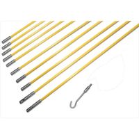 Show details for  Flexible Cable Pulling Rod, 10 x 4mm x 1m GRP Rods