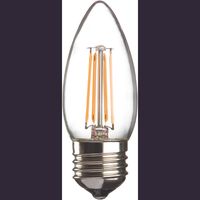 Show details for  4W LED ES Candle Filament Lamp, E27, 2700K, 380lm, 230V, Dimmable, Clear