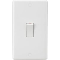 Show details for 45A Double Pole Switch, White, Curved Edge Range