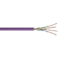 Show details for  Cat6 4 Twisted Pairs Data Transmission Cable, LSNH, Violet, (305m)