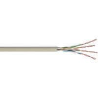 Show details for  Cat6 4 Twisted Pairs Data Transmission Cable, PVC, Grey, (305m)