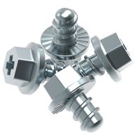 Show details for  Trunking Screw, 5mm x 7.5mm, Hex & Pozi Head