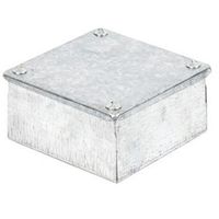 Show details for  Galvanised Steel Plain Adaptable Box, 100mm x 100mm x 50mm