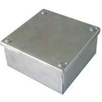 Show details for  Adaptable Box with Knockouts, 4" x 4" x 4", Galvanised Steel
