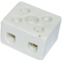 Show details for  5A Porcelain Connector, 2 Pole, White