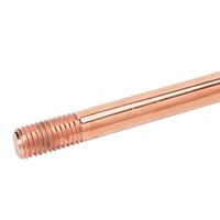 Show details for  3/8" x 4' Copper Plated Earth Rod