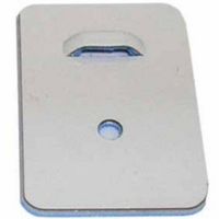 Show details for  Adhesive Cable Tie Base, 25mm x 38mm, Aluminium, White [Pack of 100]