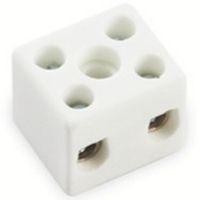 Show details for  15A Porcelain Connector, 2 Pole, White