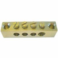 Show details for  Earth Block, 8 Way, Brass