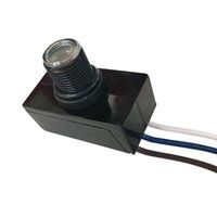 Show details for  Remote/Panel Mounting Photocell, 2000W, 10A, IP65, Black
