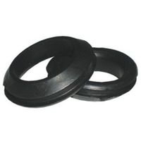 Show details for  Open PVC Grommet, 25mm, Black