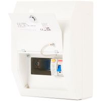 Show details for  80A RCD Consumer Unit, 4 Way, Steel, White, IP4X, Defender 1.0 Range
