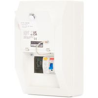 Show details for  63A RCD Garage Consumer Unit, 2 Way, Steel, White, IP4X, Defender 1.0 Range