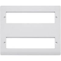 Show details for  Unfurnished Front Plate, 2 x 8 Aperture, White, New Media Range