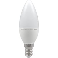 Show details for  5W LED Candle Lamp, E14, 6500K, Dimmable, Opal
