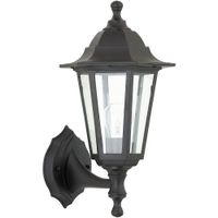 Show details for  Lantern Wall Light, E27 (Lamp Not Included), Black, IP44, Bayswater Range